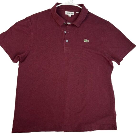 Lacoste Sport Men's Burgundy 100% Cotton Polo Size XL - Picture 1 of 4